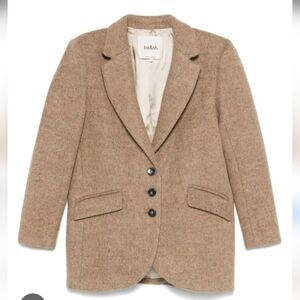 Ba&sh Natural Kierel Wool / Alpaca Blended Blazer